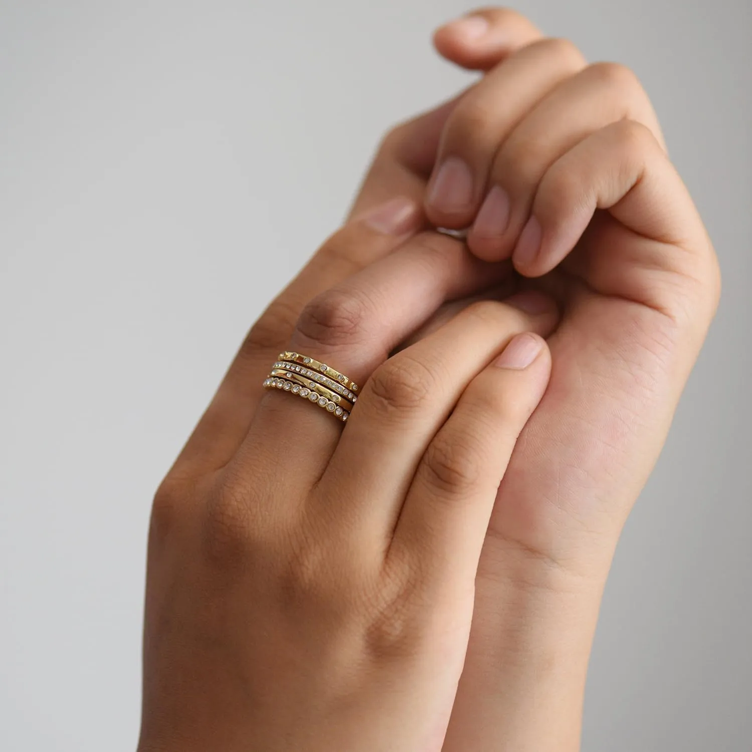 14K Gold Filled Rings Band Rings for Women Thin Gold Ring Plain Statement Band Ring Comfort Fit Size 5 to 10