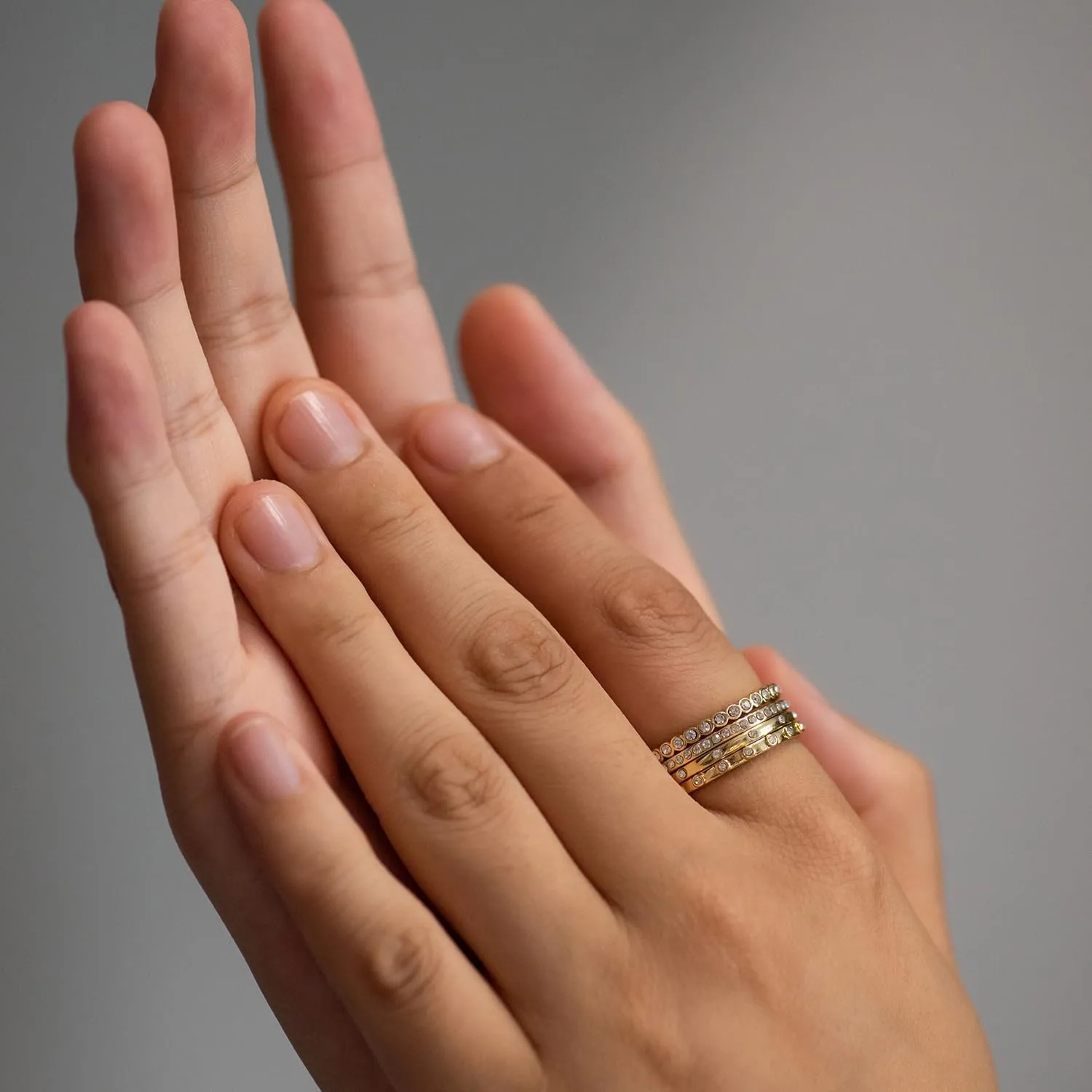 14K Gold Filled Rings Band Rings for Women Thin Gold Ring Plain Statement Band Ring Comfort Fit Size 5 to 10