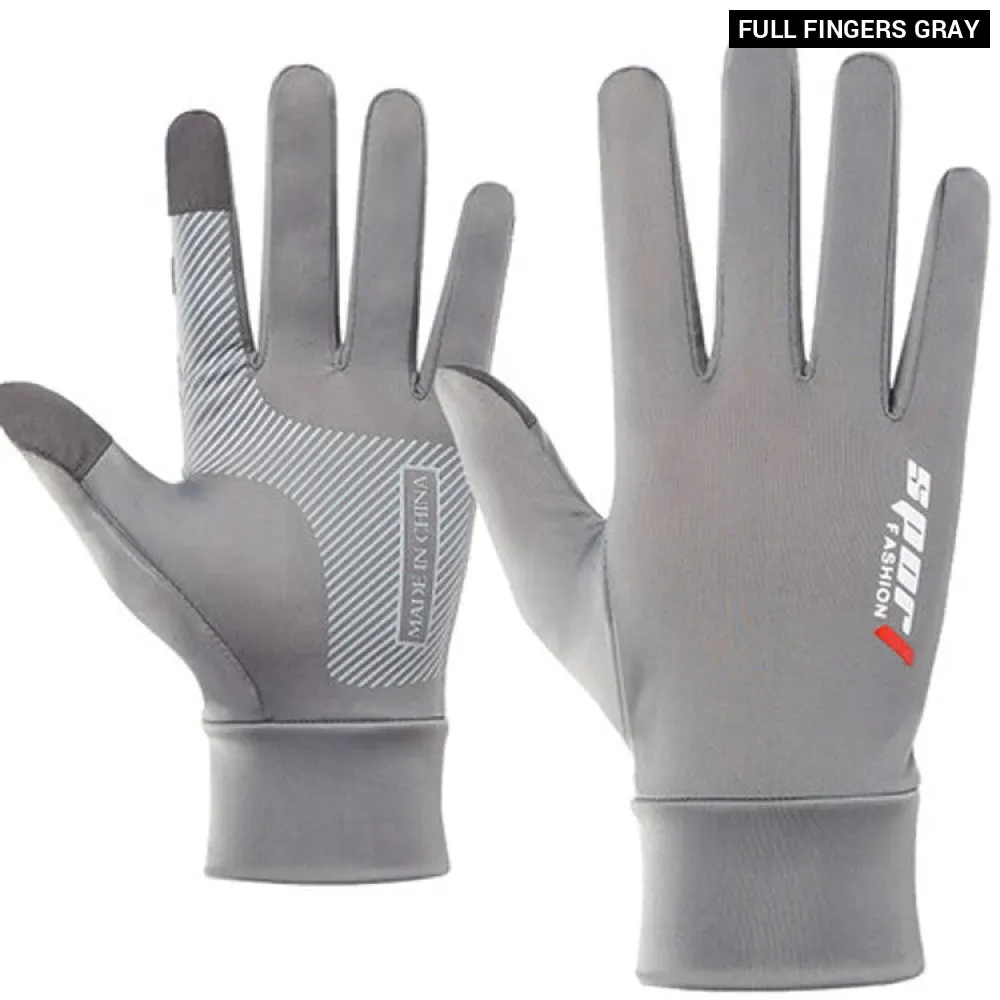 Breathable Sun Protection Gloves for Fitness and Sports