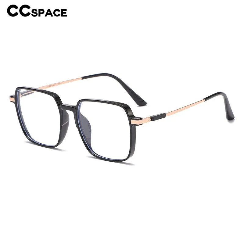 CCspace Women's Full Rim Square Tr 90 Myopic Reading Glasses 56223
