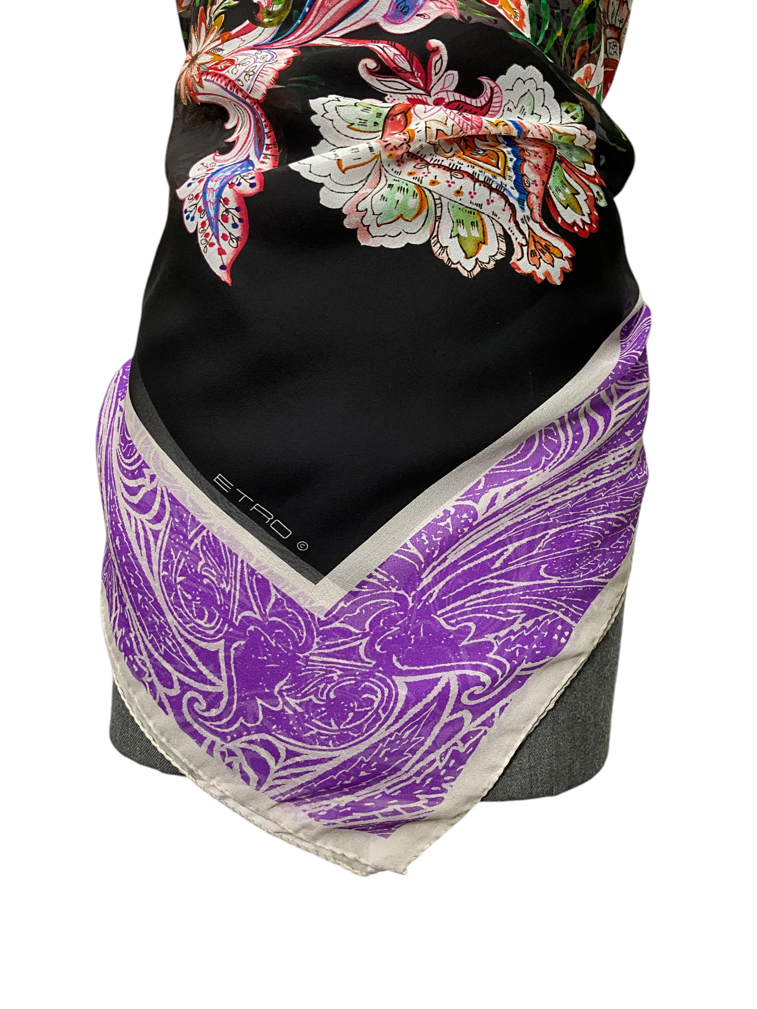 ETRO Silk Chiffon Shawl Scarf