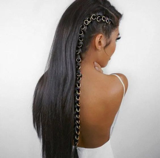 GOLD HAIR RINGS