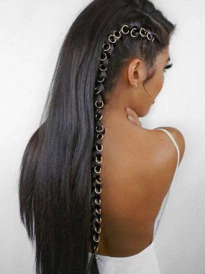 GOLD HAIR RINGS