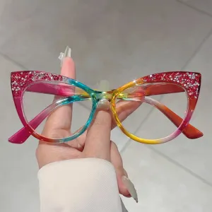 KAMMPT موضة عين القط إطارات بصرية متعددة الألوان نظارات KAMMPT Fashion Cat Eye Multicolor Optical Frames