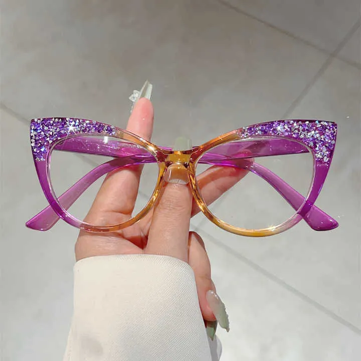 KAMMPT موضة عين القط إطارات بصرية متعددة الألوان نظارات KAMMPT Fashion Cat Eye Multicolor Optical Frames