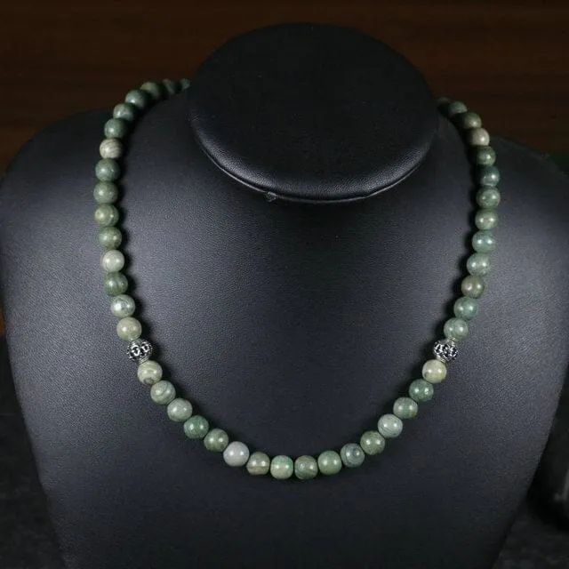 Natural Stone Meditation Beads Necklace
