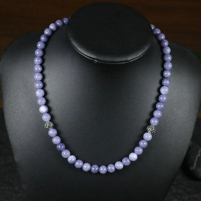 Natural Stone Meditation Beads Necklace