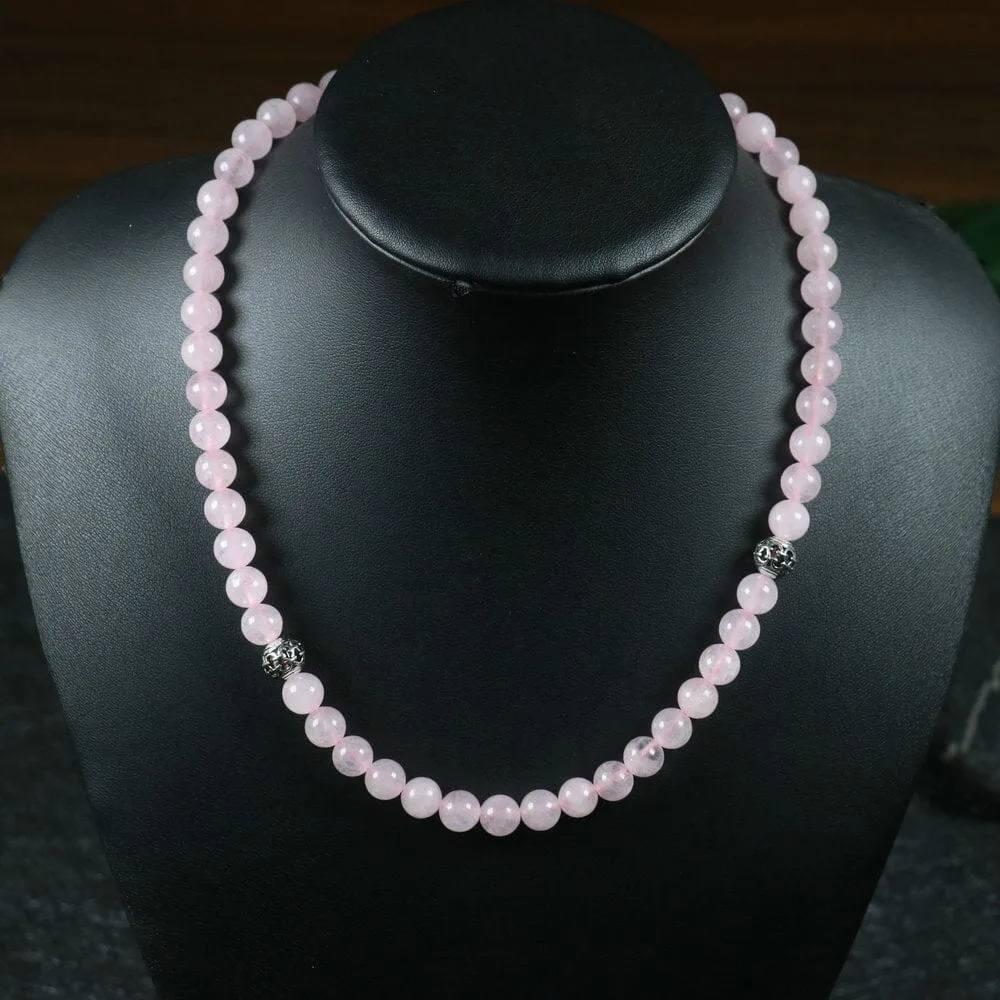 Natural Stone Meditation Beads Necklace