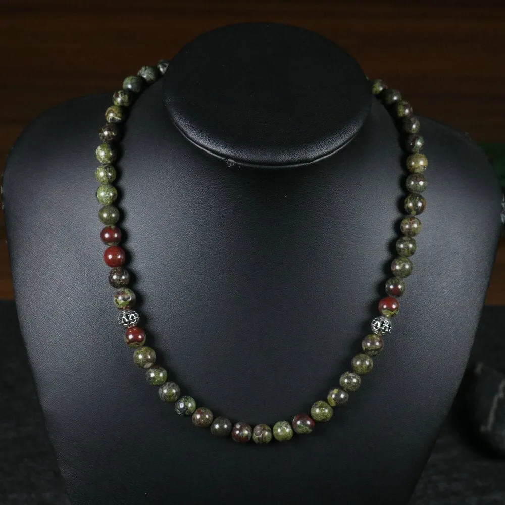 Natural Stone Meditation Beads Necklace