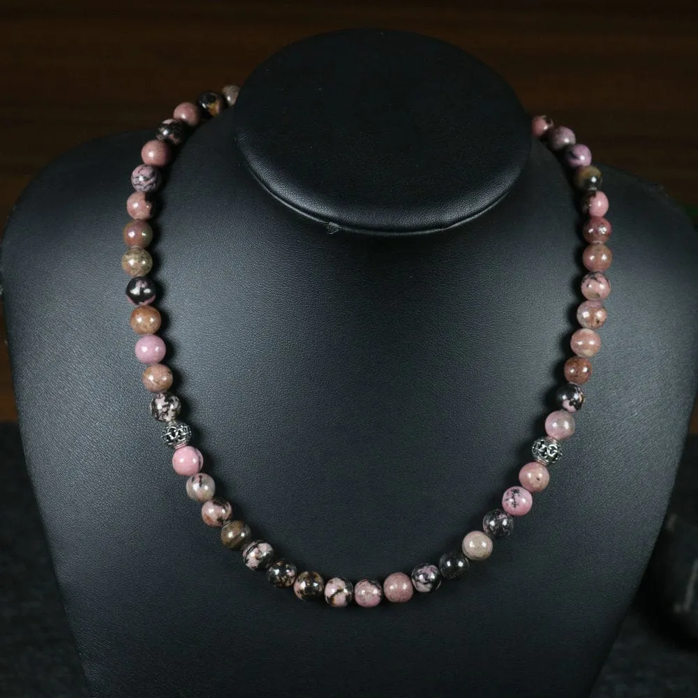 Natural Stone Meditation Beads Necklace