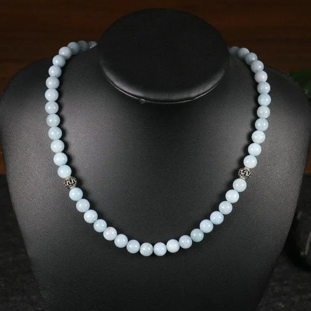 Natural Stone Meditation Beads Necklace