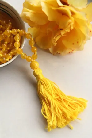 Natural Yellow Citrine 8mm 108 Mala Beads, Spiritual, Meditation Beads, Reiki, Japa Mala, Buddhist Prayer Beads, Yoga Bracelet, healing beads LKMALA-RRGU-2548