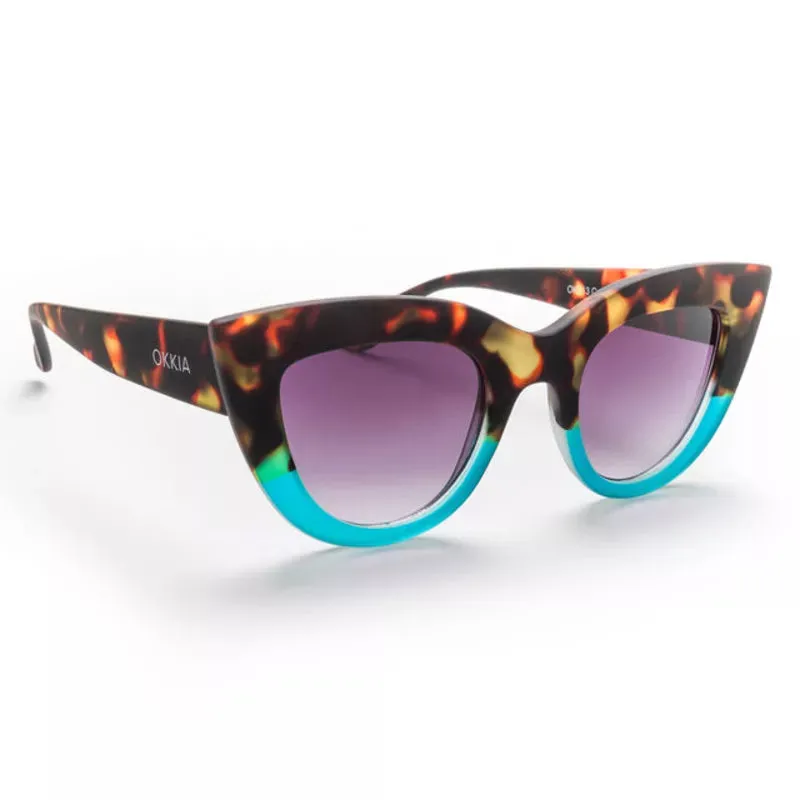 Okkia - CLAUDIA Sunglasses - Tortoise   Blue