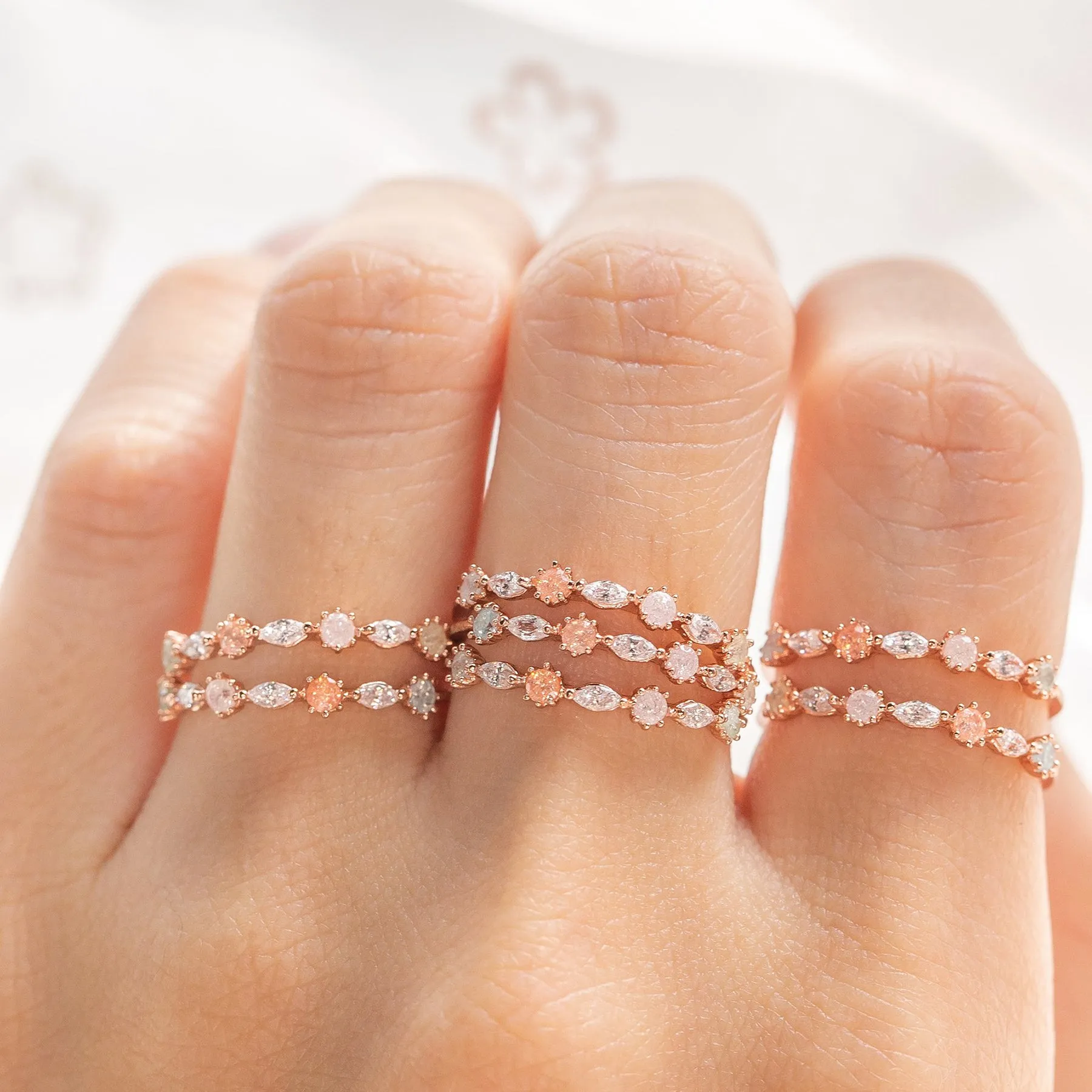 Pastel Rosie Ring
