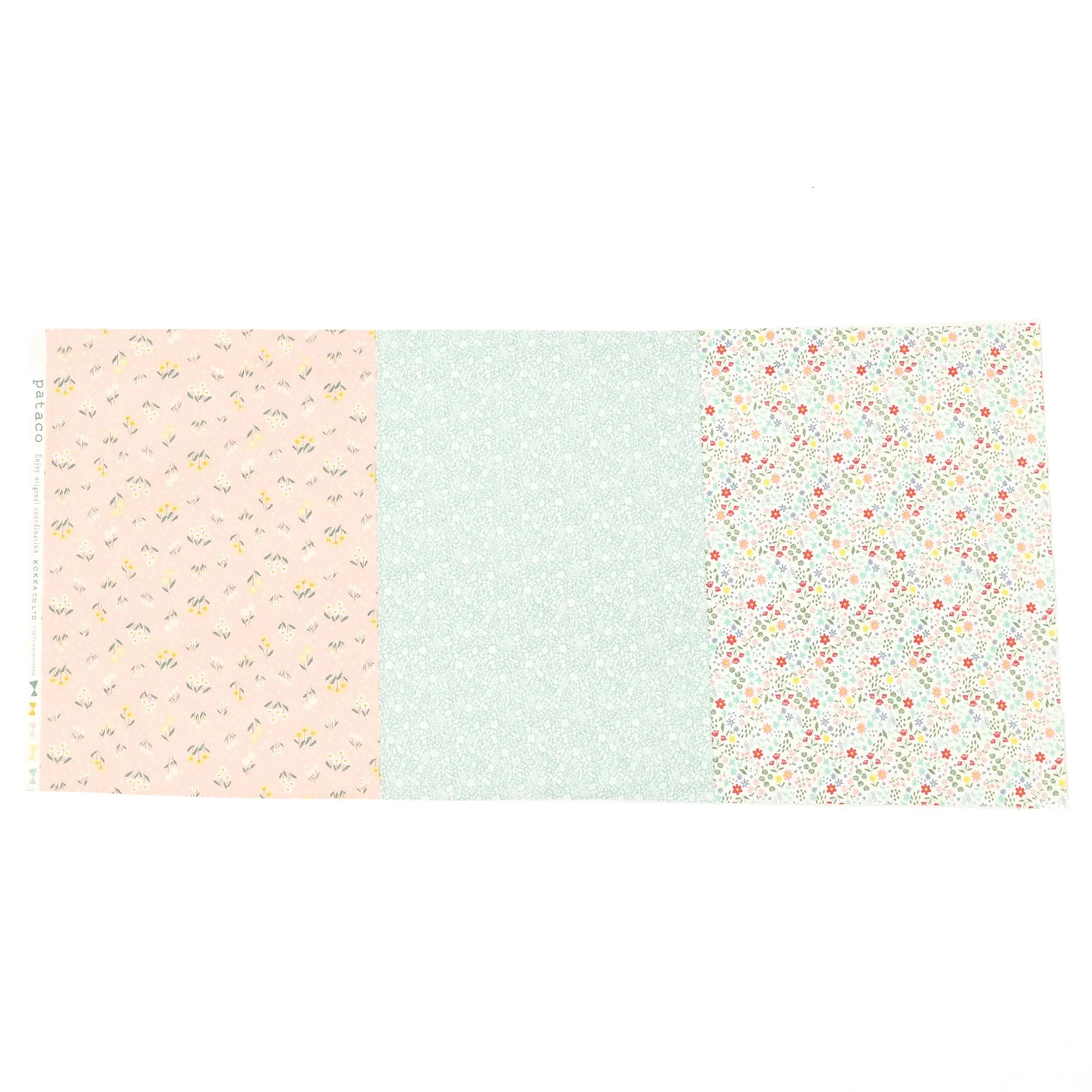 Pataco Ditsy Flower Cotton Sheeting - KOKKA Original Design