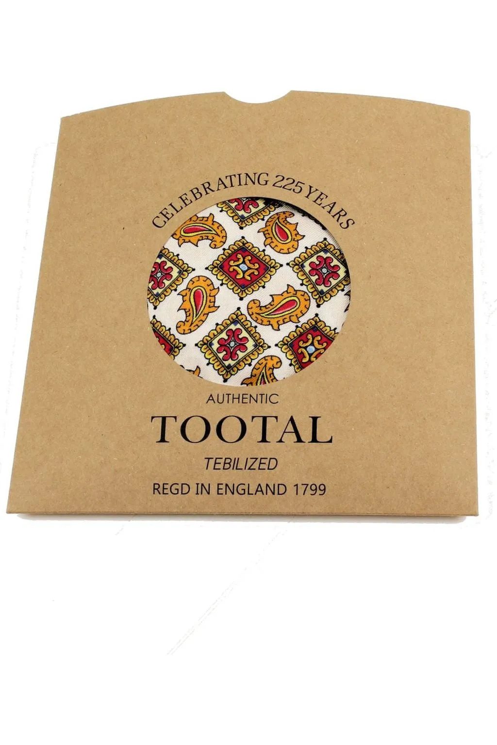 Tootal Vintage - Diamond Paisley Gold - Rayon Scarf